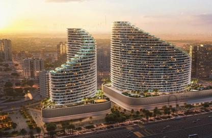 Apartment - 1 - 2 for sale in Binghatti Skyflame 1 - Binghatti Skyflame - Majan - Dubai
