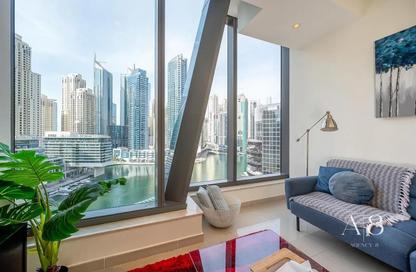 Apartment - 1 Bedroom - 2 Bathrooms for rent in Silverene Tower A - Silverene - Dubai Marina - Dubai
