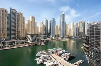 Apartment - 1 Bedroom - 2 Bathrooms for rent in Silverene Tower A - Silverene - Dubai Marina - Dubai