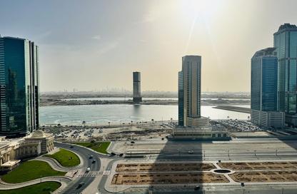 Apartment - 1 Bedroom - 2 Bathrooms for rent in Palm Tower 1 - Palm Towers - Al Majaz - Sharjah