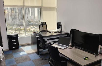 Business Centre - Studio - 2 Bathrooms for rent in Clover Bay Tower - Business Bay - Dubai
