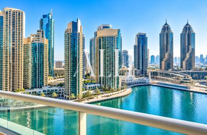 Apartment - 1 - 2 for rent in Marina View Tower B - Marina View - Dubai Marina - Dubai