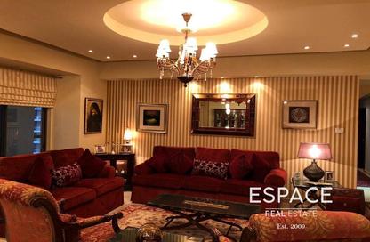 Apartment - 4 Bedrooms - 5 Bathrooms for rent in Rimal 5 - Rimal - Jumeirah Beach Residence - Dubai