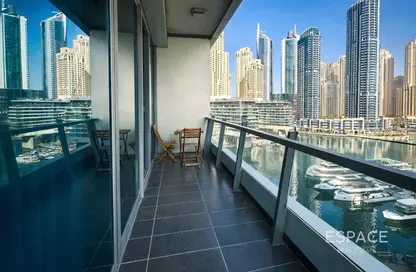 Apartment - 1 Bedroom - 2 Bathrooms for rent in Silverene Tower A - Silverene - Dubai Marina - Dubai