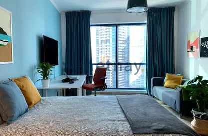 Apartment - Studio - 1 Bathroom for rent in Jumeirah Bay X1 - JLT Cluster X - Jumeirah Lake Towers - Dubai