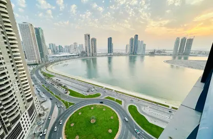 Apartment - 2 Bedrooms - 2 Bathrooms for rent in Beach Tower 1 - Al Khan Lagoon - Al Khan - Sharjah