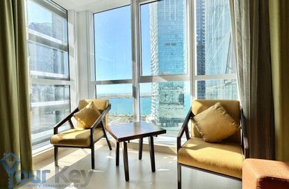 Apartment - 1 Bedroom - 2 Bathrooms for rent in Al Jowhara Tower - Corniche Road - Abu Dhabi