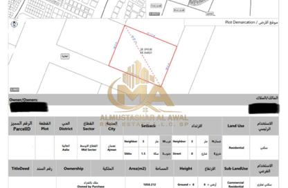 Land - Studio for sale in Ajman Hills - Al Alia - Ajman Land - Studio for sale in Ajman Hills - Al Alia - Ajman