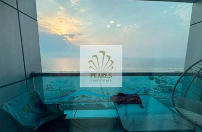 Apartment - 2 Bedrooms - 3 Bathrooms for rent in Ajman Corniche Residences - Ajman Corniche Road - Ajman