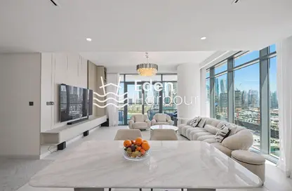 Apartment - 3 Bedrooms - 3 Bathrooms for rent in Marina Vista Tower 2 - Marina Vista - Emaar Beachfront - Dubai Harbour - Dubai