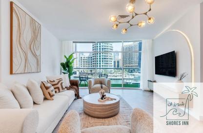Duplex - 3 Bedrooms - 4 Bathrooms for rent in Continental Tower - Dubai Marina - Dubai
