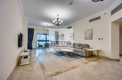Apartment - 2 Bedrooms - 2 Bathrooms for rent in The Fairmont Palm Residence South - The Fairmont Palm Residences - Palm Jumeirah - Dubai