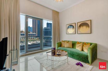 شقة - غرفة نوم - 2 حمامات للايجار في برج باي سنترال الغربي - باي سنترال - دبي مارينا - دبي