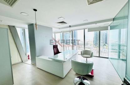 Office Space - Studio - 2 Bathrooms for rent in The Prism - Business Bay - Dubai