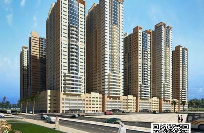 Apartment - 2 Bedrooms - 3 Bathrooms for rent in Ajman One Tower 5 - Ajman One - Ajman Downtown - Ajman
