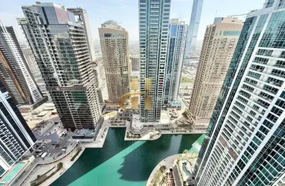 شقة - غرفة نوم - 2 حمامات للايجار في ليك سايد ريزيدنس - (JLT) مجمع A - أبراج بحيرات الجميرا - دبي