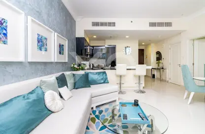 Apartment - 1 Bedroom - 2 Bathrooms for rent in Damac Maison Dubai Mall Street (The Signature) - Burj Khalifa Area - Downtown Dubai - Dubai