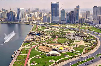 مكتب - غرفة نوم - 1 حمام للايجار في برج بيزنس تاور - المجاز 2 - المجاز - الشارقة