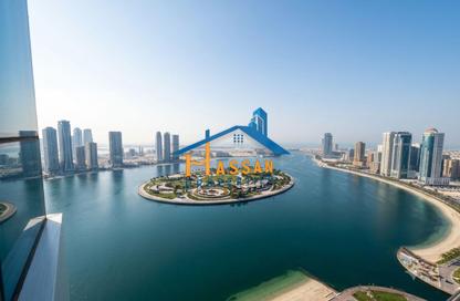 Apartment - 4 Bedrooms - 5 Bathrooms for rent in Beach Tower 2 - Al Khan Lagoon - Al Khan - Sharjah