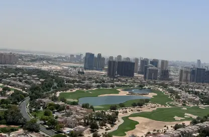 Apartment - 1 Bathroom for rent in Amal Tower - Dubai Sports City - Dubai