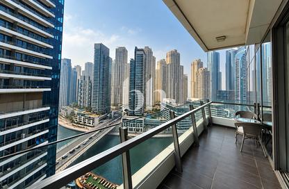 Apartment - 1 - 2 for rent in Silverene Tower B - Silverene - Dubai Marina - Dubai