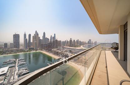Apartment - 3 - 4 for rent in Marina Vista Tower 2 - Marina Vista - Emaar Beachfront - Dubai Harbour - Dubai
