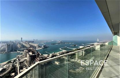 Apartment - 3 Bedrooms - 5 Bathrooms for rent in Palm View - Dubai Media City - Dubai