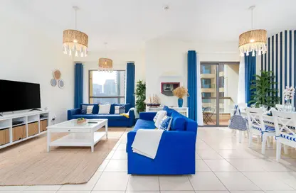 Apartment - 3 Bedrooms - 4 Bathrooms for rent in Rimal 6 - Rimal - Jumeirah Beach Residence - Dubai