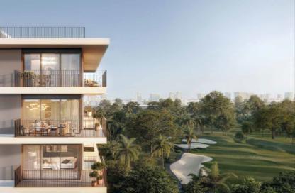 Apartment - 1 - 1 for sale in Golf Point Tower 2 - Golf Point - Emaar South - Dubai South (Dubai World Central) - Dubai
