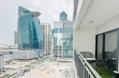 شقة - غرفة نوم - 1 حمام للايجار في برج زادا - الخليج التجاري - دبي