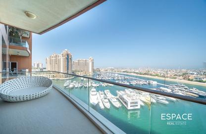 Apartment - 2 Bedrooms - 3 Bathrooms for rent in Diamond - Tiara Residences - Palm Jumeirah - Dubai