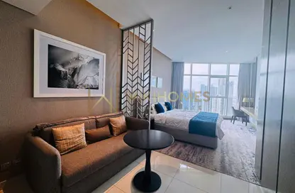 Apartment - 1 Bathroom for rent in Damac Maison Prive B - Damac Maison Prive - Business Bay - Dubai