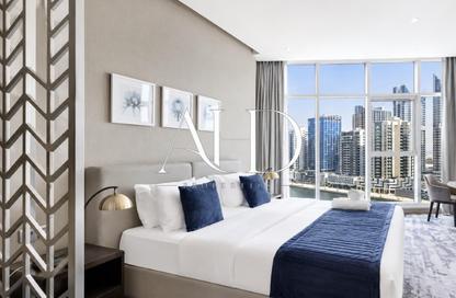 Apartment - Studio - 1 Bathroom for rent in Damac Maison Prive B - Damac Maison Prive - Business Bay - Dubai