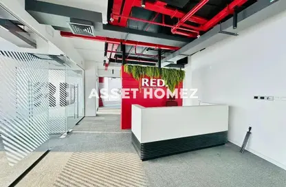 Office Space - Studio - 6 Bathrooms for rent in The Bay Gate - Business Bay - Dubai