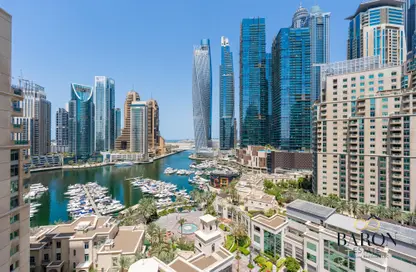 Apartment - 2 Bedrooms - 3 Bathrooms for rent in Al Mesk Tower - Emaar 6 Towers - Dubai Marina - Dubai