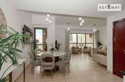Apartment - 2 Bedrooms - 3 Bathrooms for rent in Rimal 1 - Rimal - Jumeirah Beach Residence - Dubai