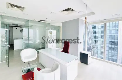 Office Space - Studio - 1 Bathroom for rent in The Prism - Business Bay - Dubai