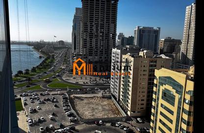 Office Space - Studio - 2 Bathrooms for rent in Ali Mousa Tower 2 - Al Majaz 2 - Al Majaz - Sharjah