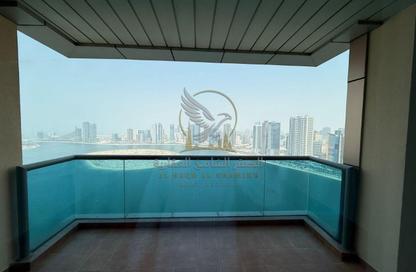 Apartment - 2 - 4 for rent in Danat Al Khan Tower - Al Khan Lagoon - Al Khan - Sharjah