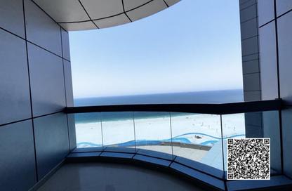 Apartment - 2 Bedrooms - 4 Bathrooms for rent in Corniche Tower - Ajman Corniche Road - Ajman
