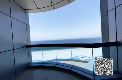 Apartment - 2 Bedrooms - 4 Bathrooms for rent in Corniche Tower - Ajman Corniche Road - Ajman