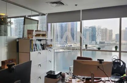 Office Space - Studio - 1 Bathroom for rent in Lake Central - Business Bay - Dubai
