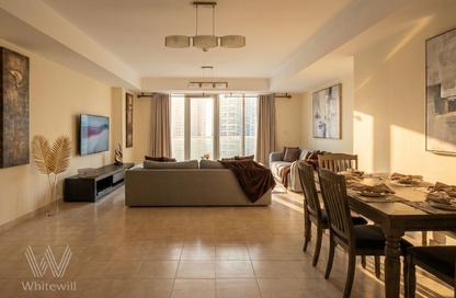 Apartment - 3 Bedrooms - 5 Bathrooms for rent in The Waves Tower B - The Waves - Dubai Marina - Dubai