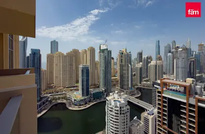 شقة - غرفة نوم - 2 حمامات للايجار في جي دبليو ماريوت هوتيل مارينا - دبي مارينا - دبي