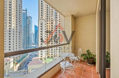 Apartment - 1 Bedroom - 2 Bathrooms for rent in Rimal 2 - Rimal - Jumeirah Beach Residence - Dubai