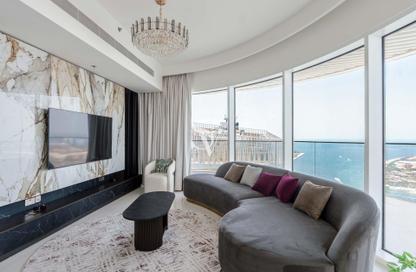 Apartment - 3 Bedrooms - 4 Bathrooms for rent in Grand Bleu Tower 1 - Emaar Beachfront - Dubai Harbour - Dubai