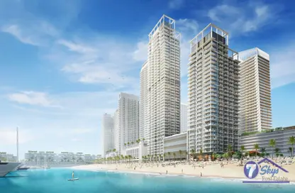 شقة - 2 غرف نوم - 2 حمامات للبيع في برج بيتش مانشن 1 - قصر الشاطئ - إعمار بيتشفرونت - دبي هاربور - دبي