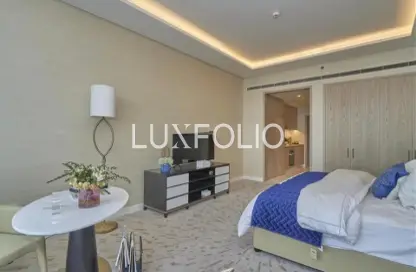 Apartment - Studio - 1 Bathroom for rent in The Palm Tower - Palm Jumeirah - Dubai