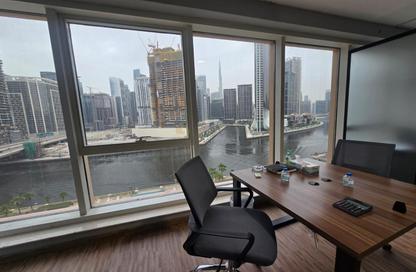 Office Space - Studio - 1 Bathroom for rent in Churchill Executive Tower - Churchill Towers - Business Bay - Dubai