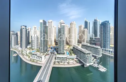 شقة - 3 غرف نوم - 4 حمامات للايجار في A برج سيلفرين - سيلفيرين - دبي مارينا - دبي